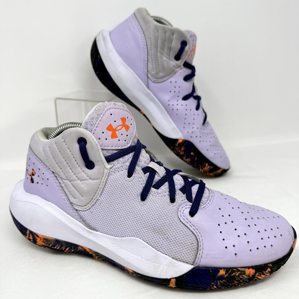 Under Armour Jet 21 Lavender Basketball Shoes 7Y Womens 8.5